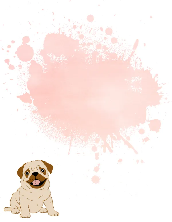 Dogs No. 12 note pad, design 1